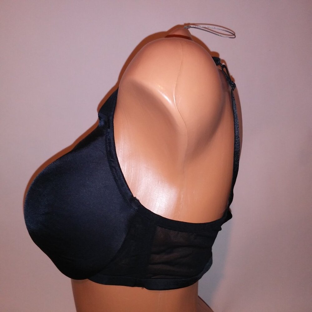 Cacique Bra 38c Lightly Lined Solid Black Underwi… - image 6